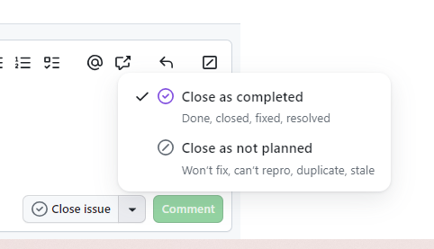 close-issue