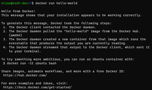 Docker Hello World